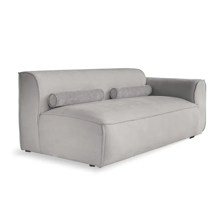 Parte divano componibile Flex Felix Con penisola a destra, grigio chiaro, larghezza totale 172 cm