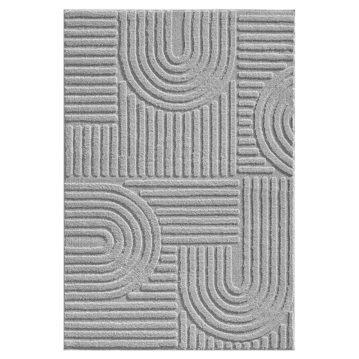 Passatoia Art 1121 Sintetica, a pelo basso, grigio chiaro, 80×250 cm