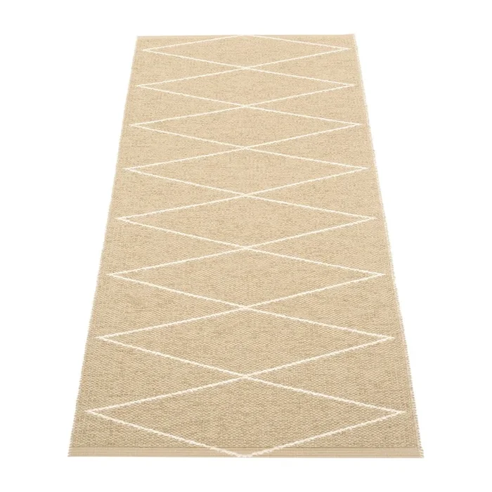 Passatoia da interno ed esterno Max Sand Reversibile/lavabile, sintetica, bouclé, a pelo piatto, beige, 70×160 cm