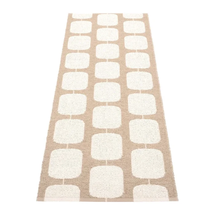 Passatoia da interno ed esterno Sten Light Nougat Reversibile/lavabile, sintetica, bouclé, a pelo piatto, beige/color crema, 70×200 cm