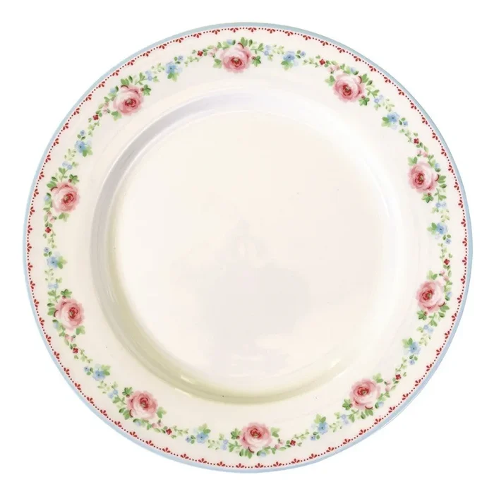 Piatto Ø 26 cm, bianco/rosa