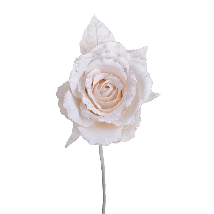 Pick con rosa colore crema