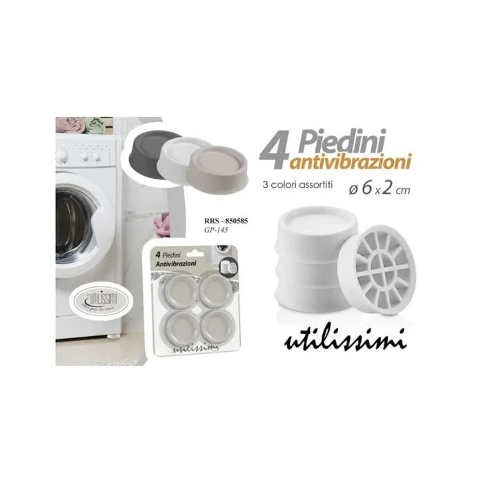 PIEDINI ANTIVIBRAZIONI Ø6X2CM