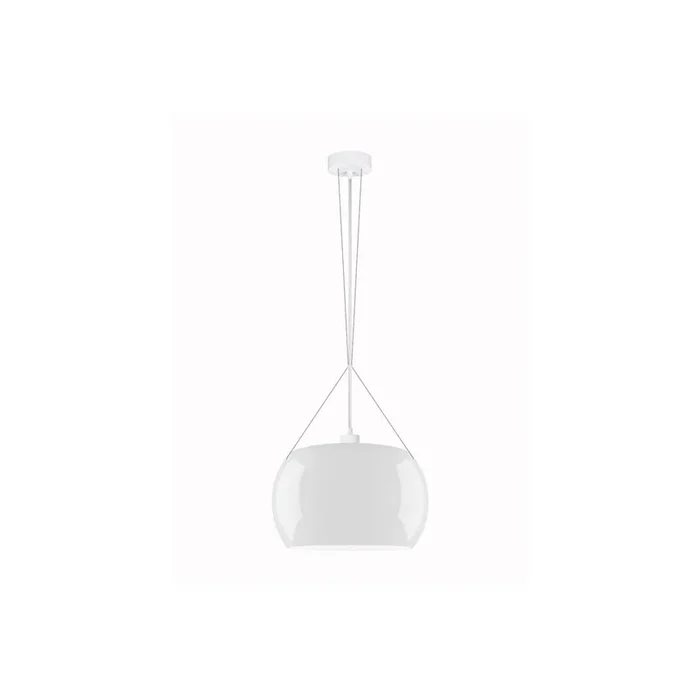 Plafoniera Bianca, ø 33 cm, altezza totale 173,5 cm
