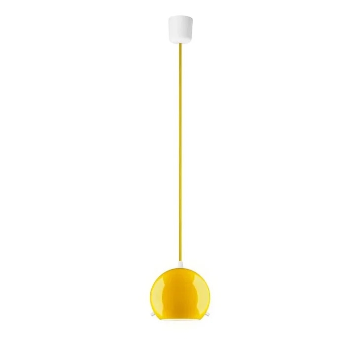 Plafoniera Gialla, ø 15 cm, altezza totale 170 cm