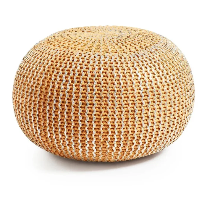 Poggiapiedi Arancione/marrone, ø 45 cm, altezza totale 35 cm