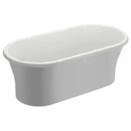 Polimat Amona New vasca da bagno freestanding 150×75 cm ovale bianco 00055