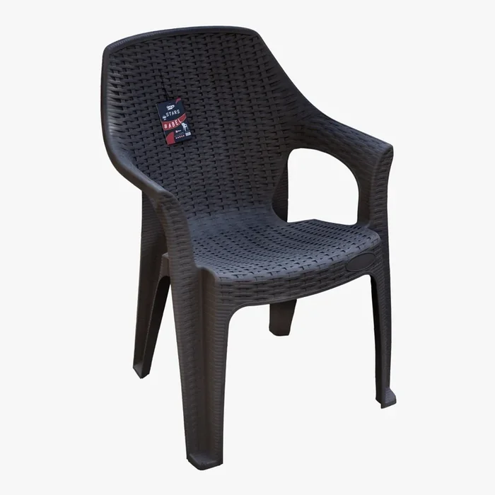 Poltrona Babel In Resina Rattan Antracite