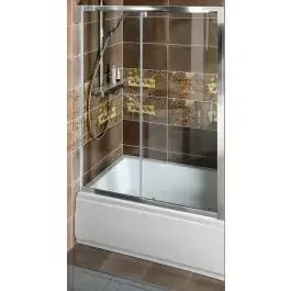 Polysan Deep porta doccia 160 cm scorrevole cromo lucida/vetro trasparente MD1616