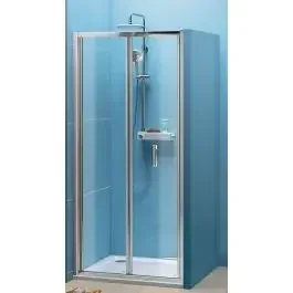 Polysan Easy Line porta doccia 100 cm pieghevole cromo lucida/vetro trasparente EL1910