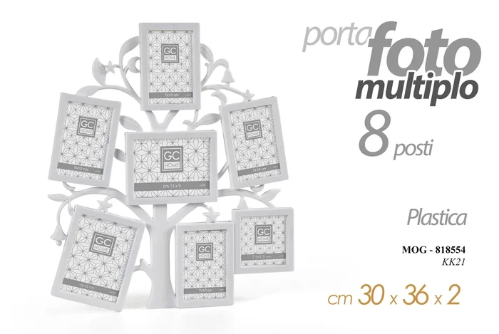 Porta Foto Multiplo 8 Posti 30x36x2 Cm