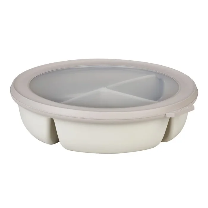 Portapranzo Nordic white Da 250 ml/da 500 ml, con scomparti, in plastica, color crema