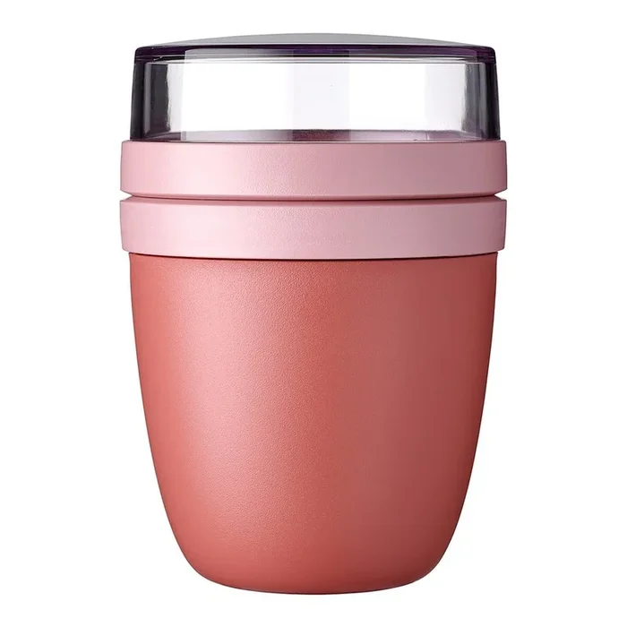 Portapranzo Vivid mauve Da 200 ml/da 500 ml, per yogurt, in plastica, color salmone