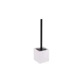 Portascopino bianco effetto pietra grezza H37 cm