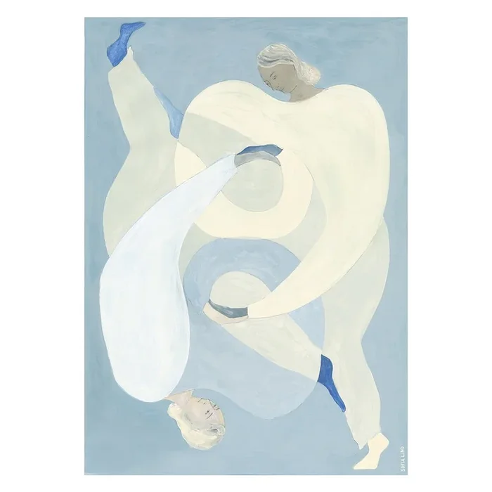 Poster Hold You – Blue – Sofia Lind 70×100 cm