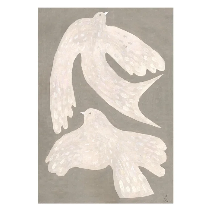 Poster Two Birds – Clara Schicketanz 30×40 cm
