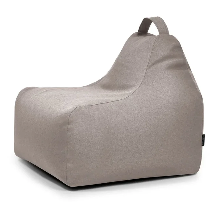 Pouf a sacco per bambini Game Amuse Greige, larghezza totale 75 cm, profondità totale 75 cm, peso 5 kg