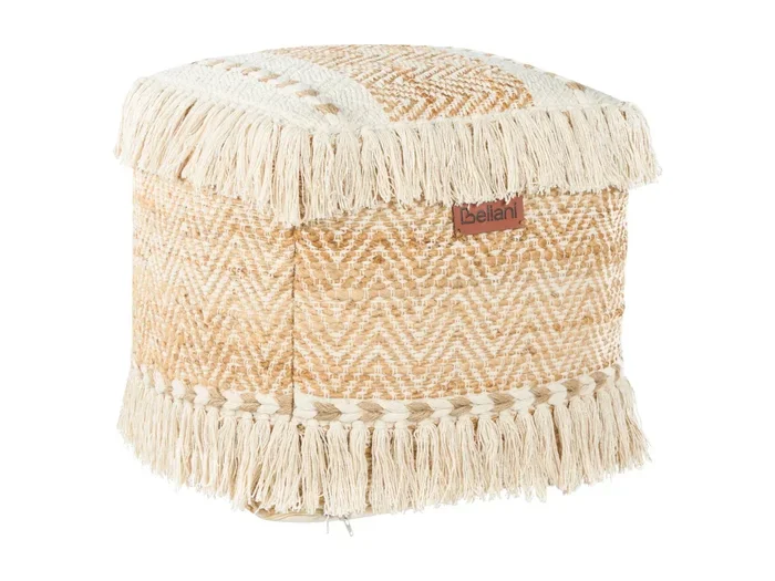 Pouf ALUPOLA Beige Iuta 40 cm 40 cm