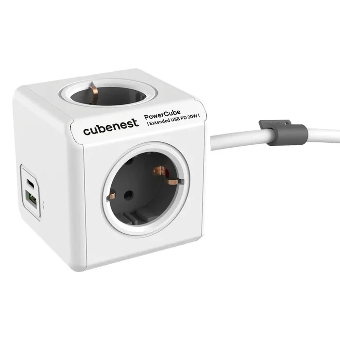 Presa multipla PowerCube Extended USB Schuko 150 cm