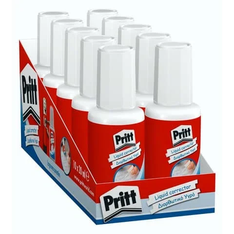 PRITT – Correttore in flacone fluid 20 ml – 674147 – Confezione da 10 PZ