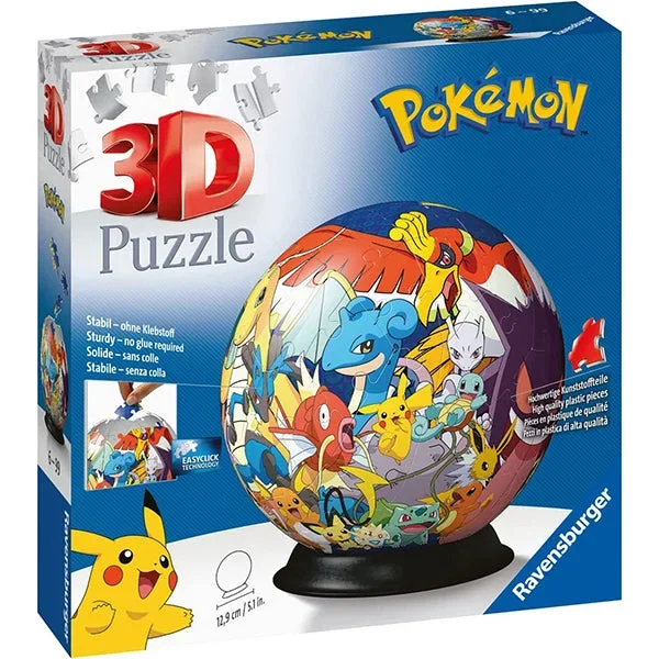 Puzzle 3d Pokemon Sfera 72pz Ravensburger 11785