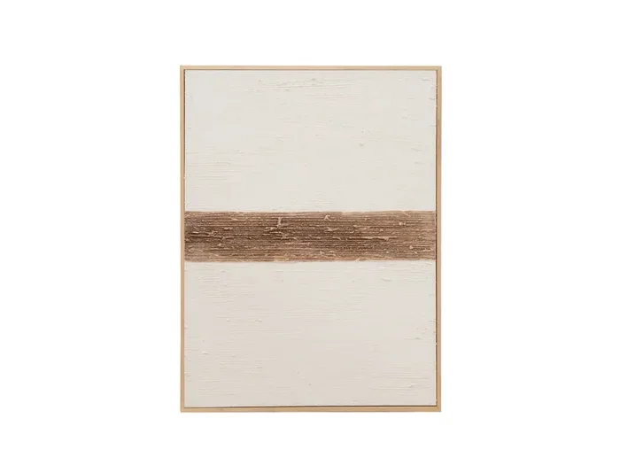 Quadro decorativo di cotone fatto a mano con cornice nera 80x100cm – BRISA