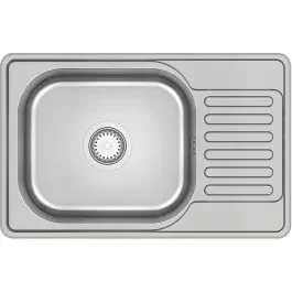 Quadron Eddie 111 lavello in acciaio con sifone 66×42 cm HD111LEN6642
