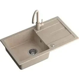 Quadron Go Max lavello con rubinetto beige/beige TQ7744GMBEZ