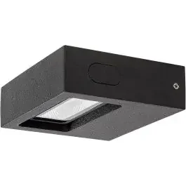 Rabalux Ganges lampada da parete per esterni 1×7 W nero-trasparente 7052
