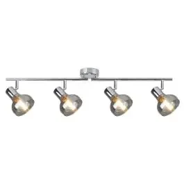 Rabalux Holly lampada da soffitto 4×40 W cromo-fumé 5559
