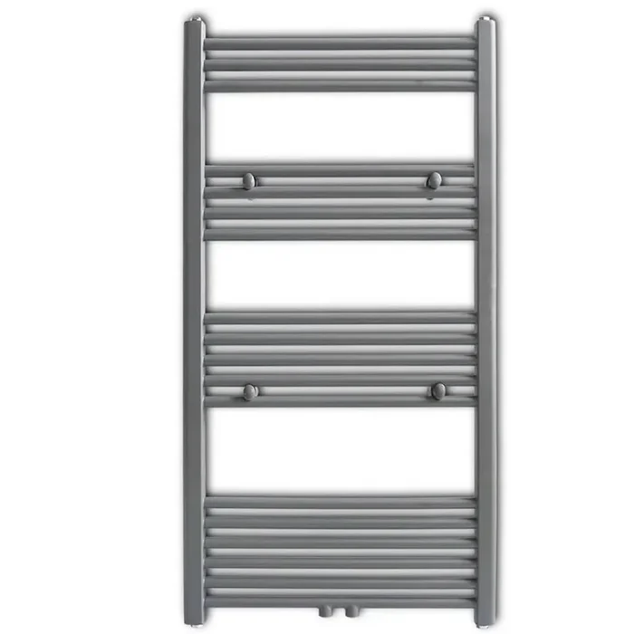 Radiatore Centrale Portasciugamano Dritto Grigio 600 x 1160 mm 141892
