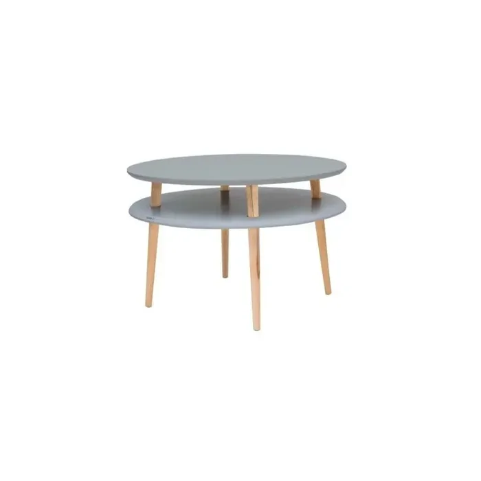 RagabaTavolino da salottoGrigio scuro, ø 70 cm, altezza totale 45 cm