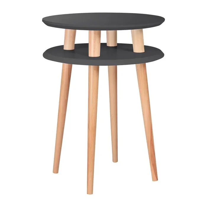 RagabaTavolinoColor antracite, ø 45 cm, altezza totale 61 cm