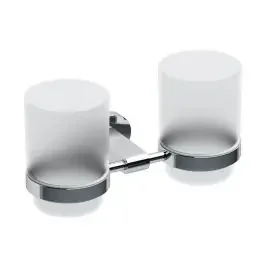 Ravak Chrome bicchiere per lavarsi i denti bianco-cromo X07P189