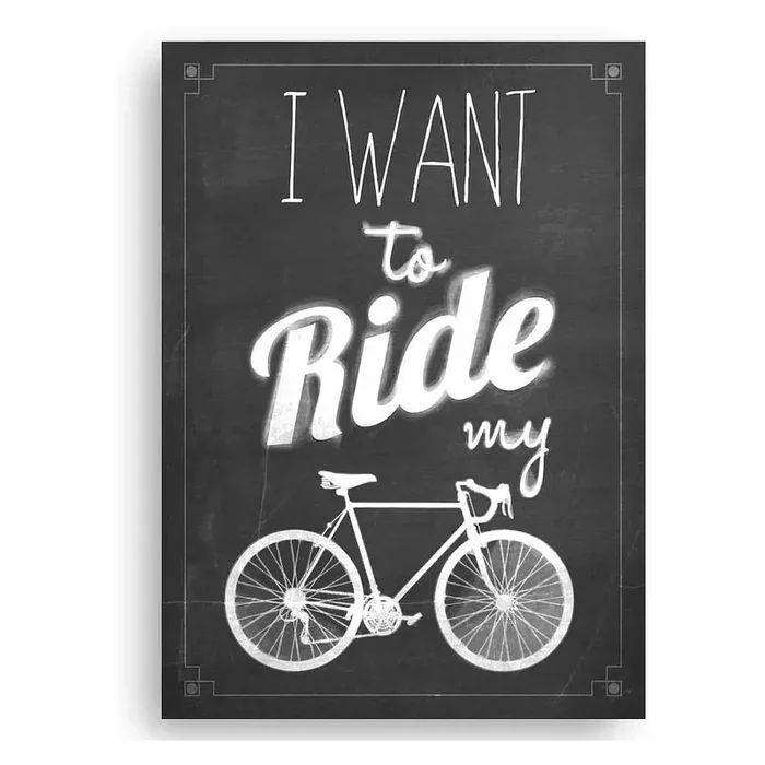 Really Nice ThingsDipinto Ride my Bike40x60 cm