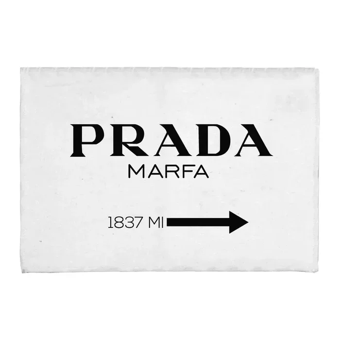 Really Nice ThingsTappetino per il bagno PradaLavabile, bianco/nero, 40×60 cm