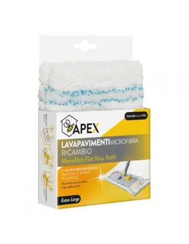 Ricambio “Flat Mop” 40cm, in microfibra Apex