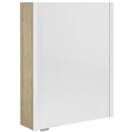 Sapho Alix armadietto 56×17.5×70 cm con specchio olmo chiaro-beige AX156-0013