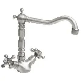 Sapho Antea rubinetto per lavabo verticale nichel 3378