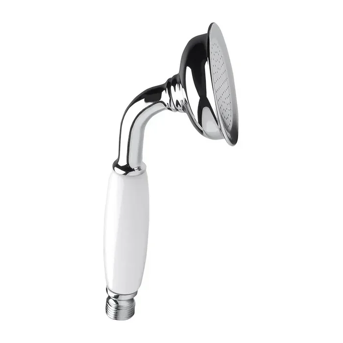 SaphoSoffione per doccia EpocaIn ottone, color argento lucido, ø 7 cm