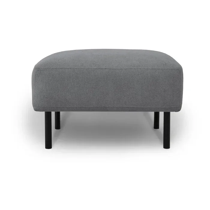 ScandicPoggiapiedi HeroCon rivestimento in ciniglia, grigio scuro, larghezza totale 71 cm, profondità totale 61 cm, peso 12 kg