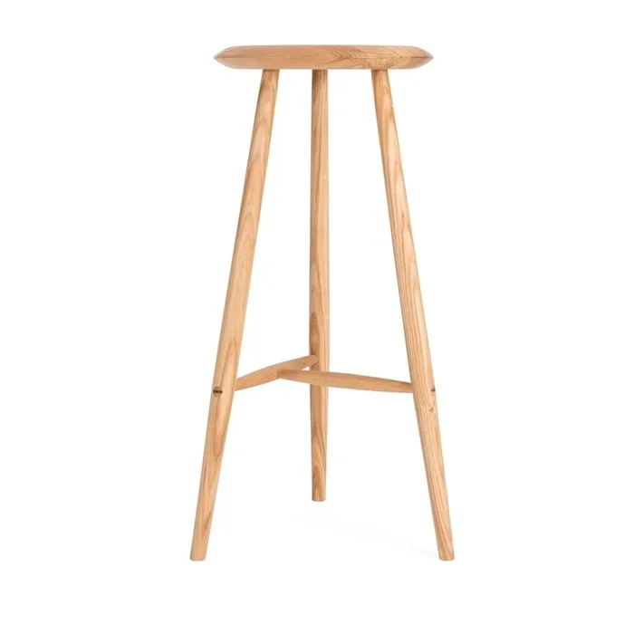 Sedia da bar Blanc In rovere massiccio, di colore naturale, altezza della seduta 75 cm