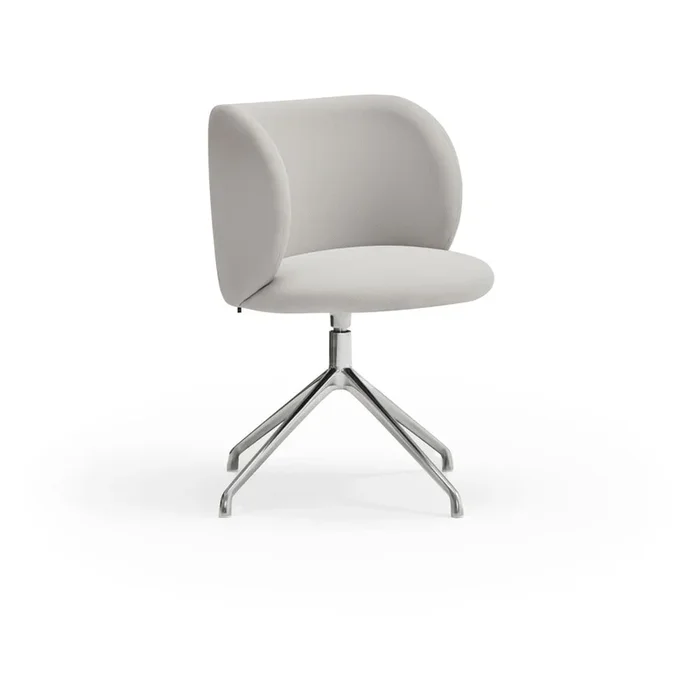Sedia da pranzo Mogi In imbottito, grigio chiaro