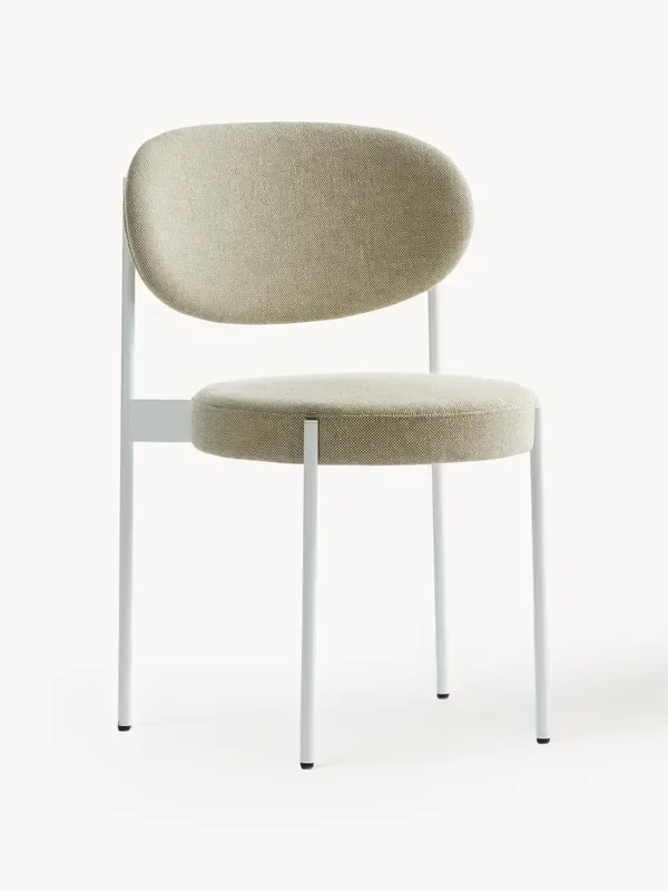 Sedia imbottita in lana Series 430, design Verner Panton