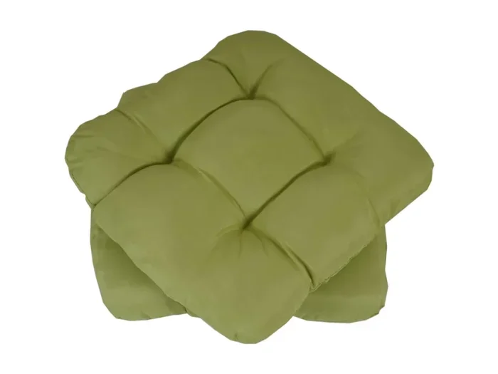 Set 2x cuscini Dublino poliestere per sedie per l’interno e l’esterno 8x38x41cm verde