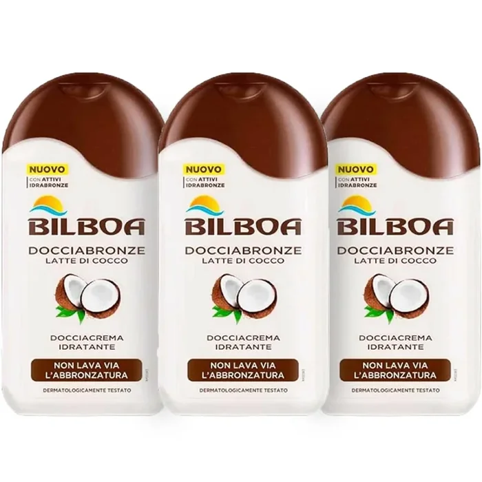 Set 3 Docciabronze Idratante Doccia Shampoo al Cocco Idrata la Pelle 1 x 220 ml