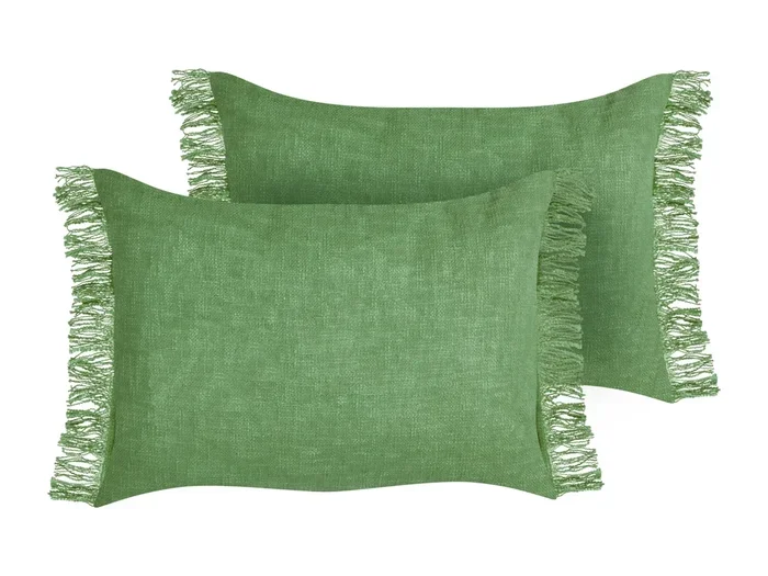 Set di 2 cuscini MABA Cotone Tinta unita Verde