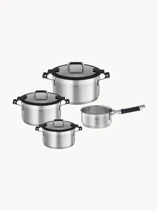 Set di 4 pentole in acciaio inossidabile Silence Pro
