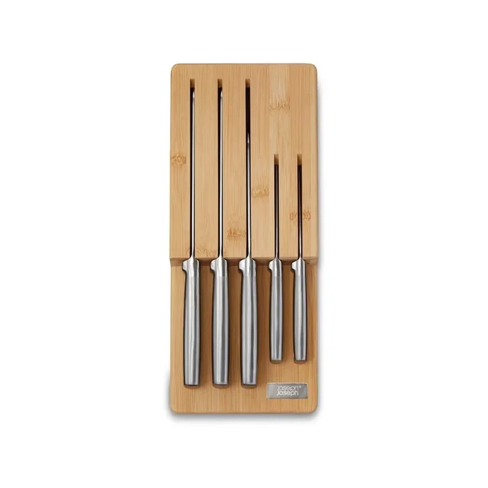 Set di coltelli con supporto Elevate Bamboo 5 pz, con lama in acciaio inox