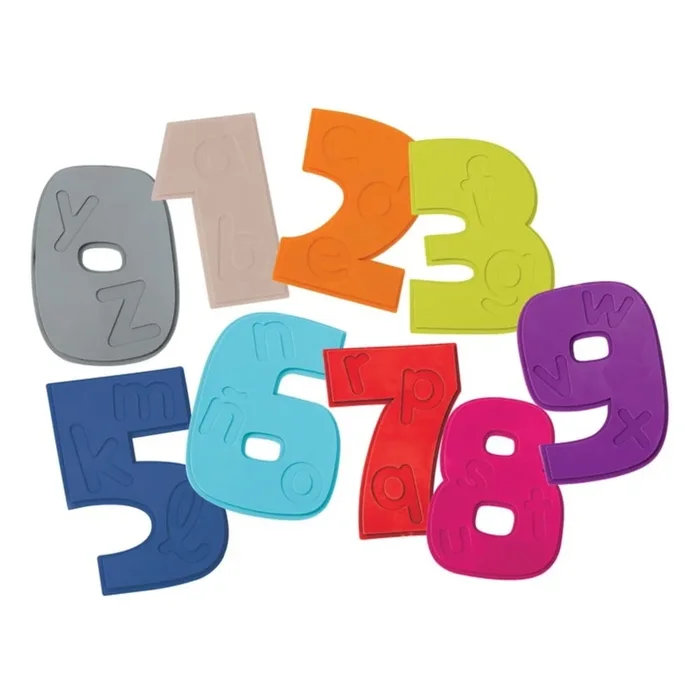 Set di tappetini antiscivolo per bambini Chifres Per la vasca, 10 pz, 11×12,5 cm